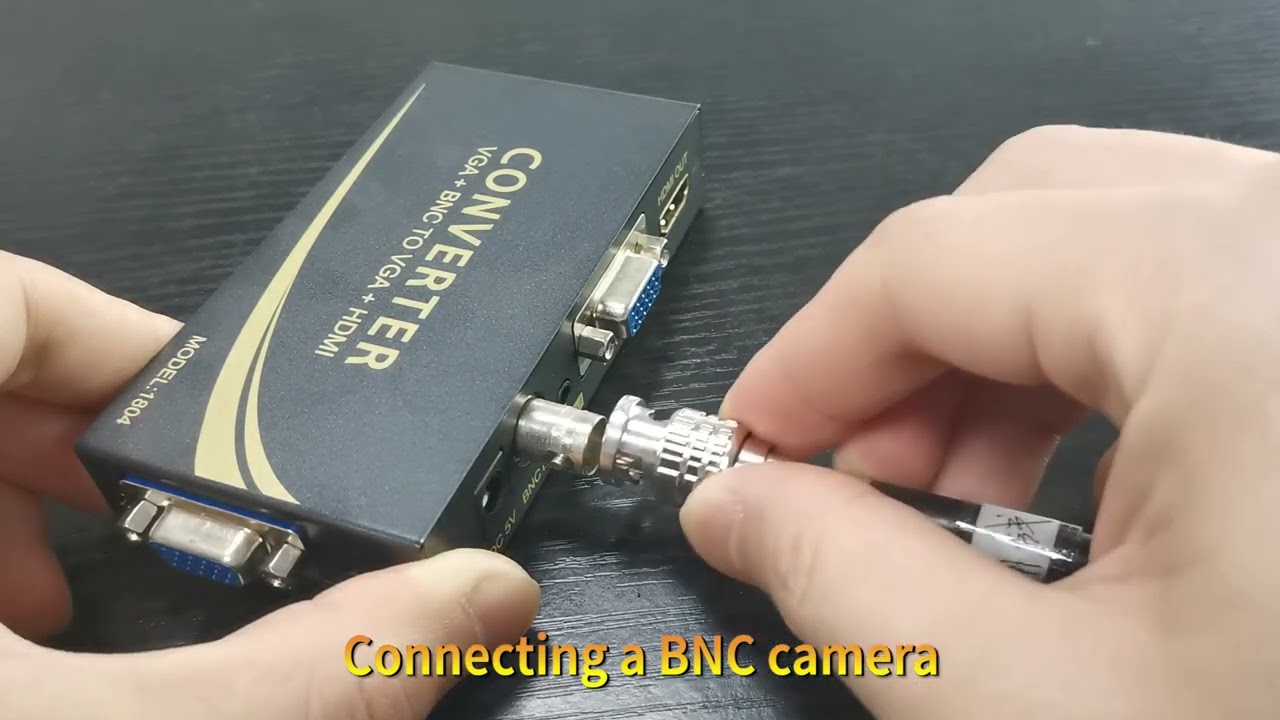BNC/VGA to HDMI Converter 1804 Effect Demonstration