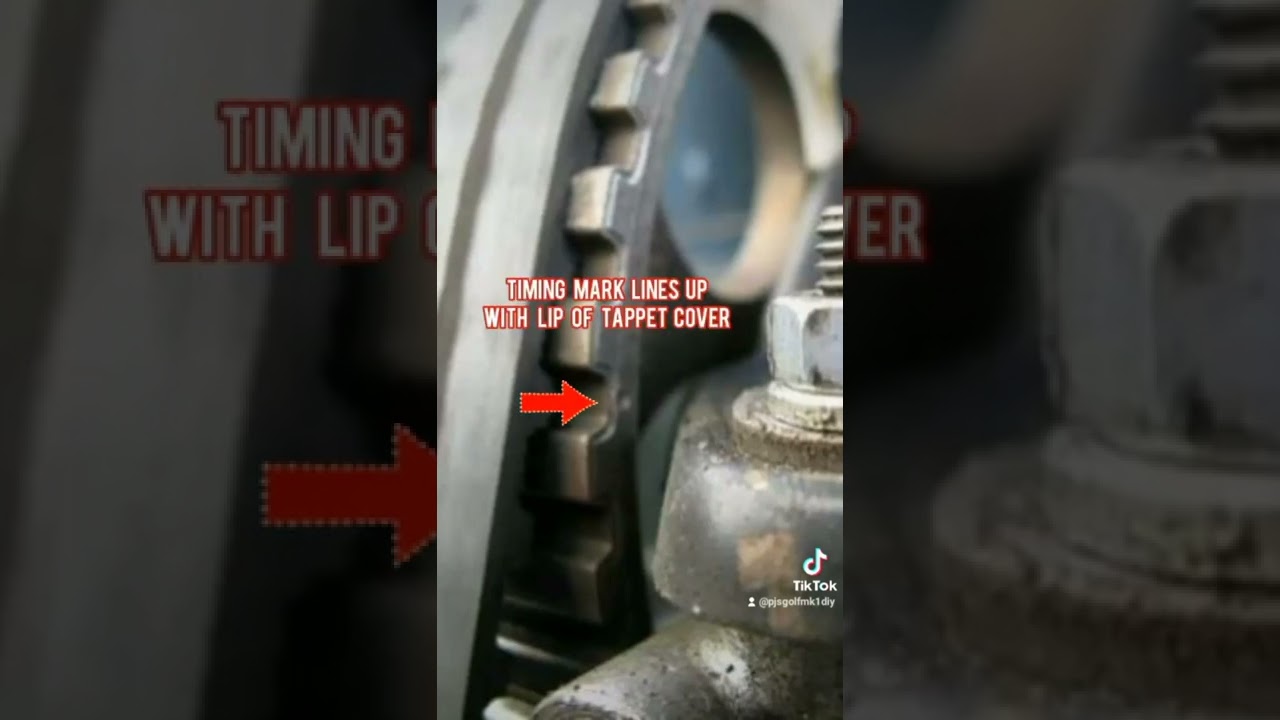 VW Golf Mk1: Timing Marks Guide. #shorts