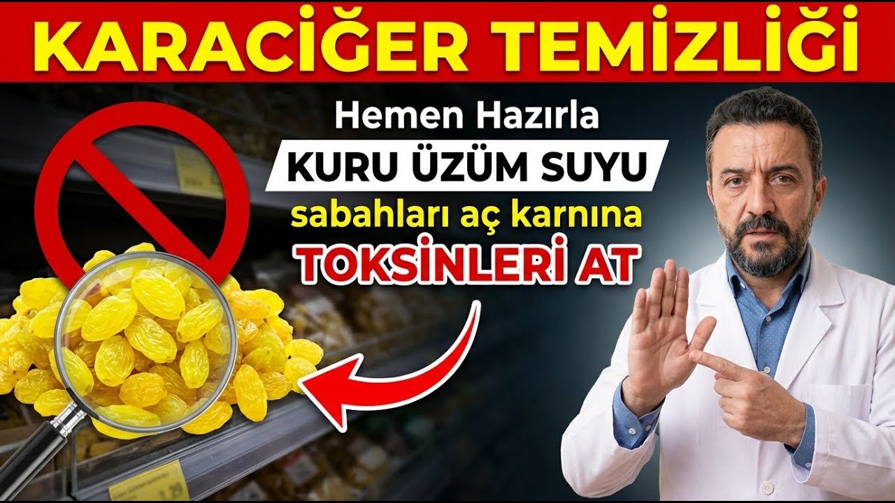 Karaciğerdeki Tüm Yağı 3 Gecede Söküp Atan İçecek Kuru Üzüm Suyu Mucizesi