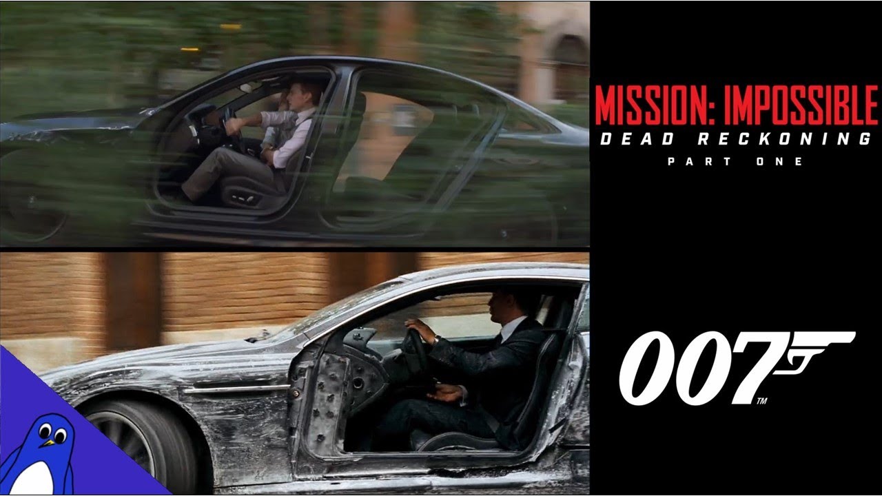 MISSION IMPOSSIBLE Dead Reckoning Trailer + JAMES BOND Movies | Side-by-Side Comparison
