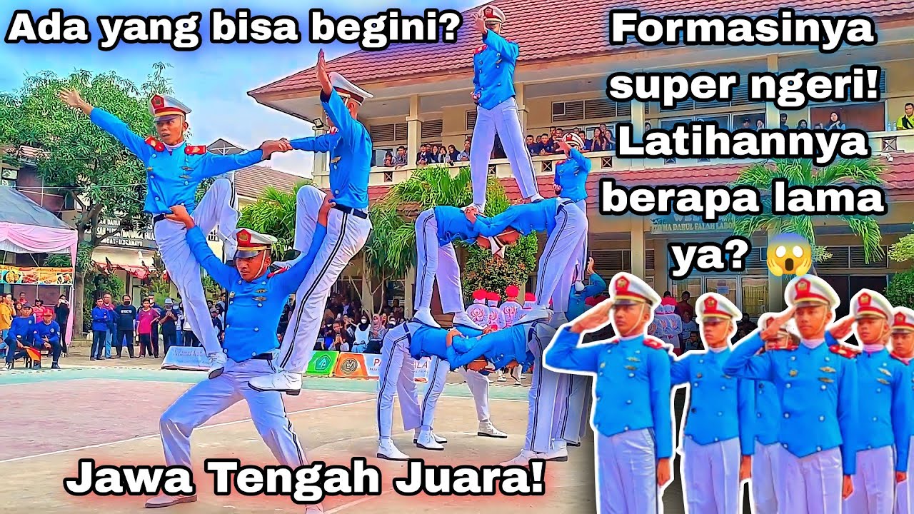 TNI PASTI BANGGA! 🇮🇩 | Atraksi Baris PASNEKA bikin penonton jantungan! Paskibra SMKN 1 Karangpucung