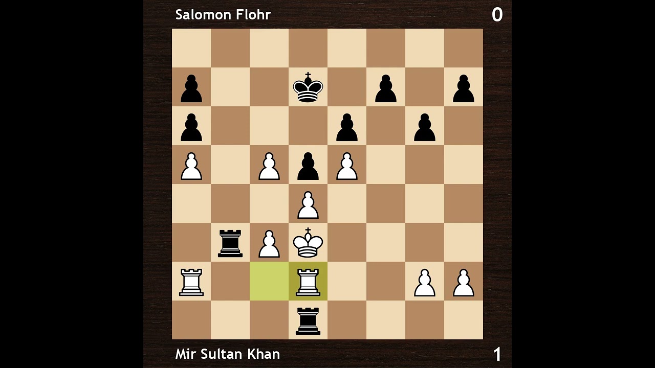 Mir Sultan Khan vs Salomon Flohr | Flohr - Sultan Khan 1932 | Round 3