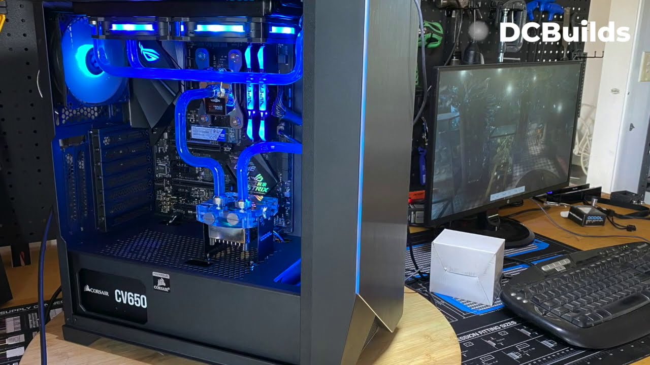 Build 06 LMW Watercooled Thermaltake H550 AMD Ryzen 5 Asus ROG Strix B450F-Gaming Alphacool Rad/Fans