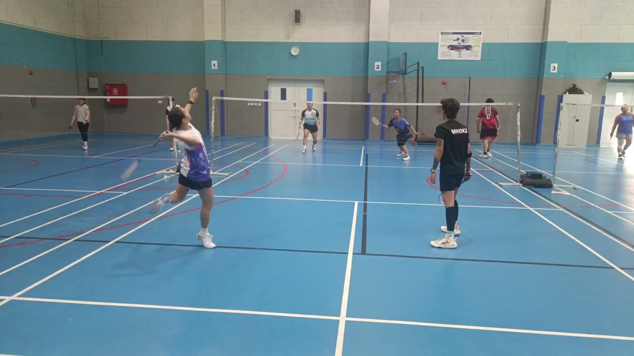 Badminton Poonatics queuing_Feb. 20, 2026_Mhokz, Micho, Irish & Joy