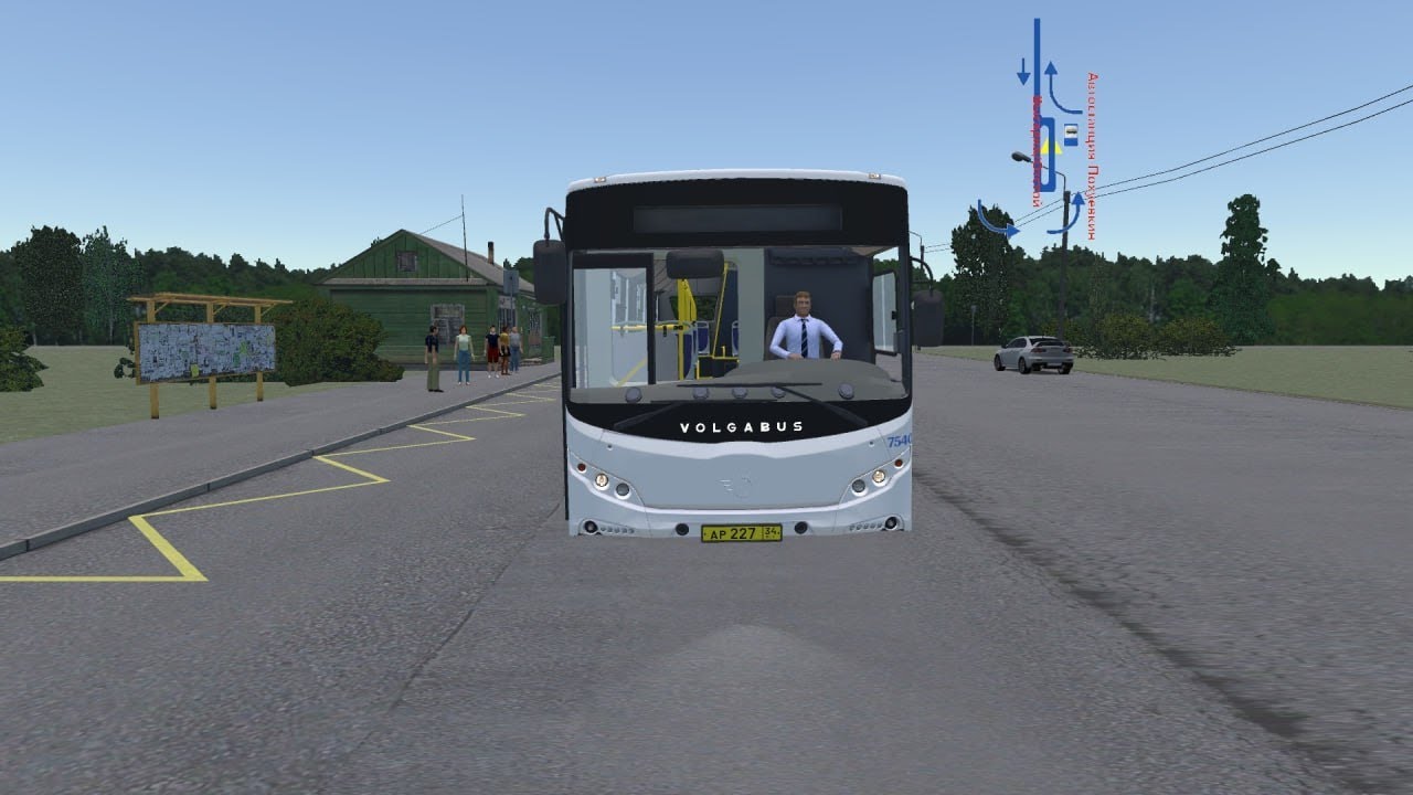 Proton bus simulator автобус Volgabus-5270.02 карта Понаех-Сити