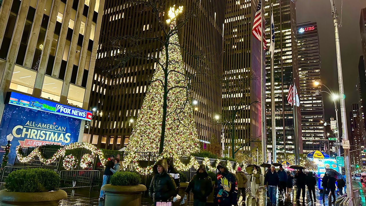 NYC LIVE - Fox News All American Christmas Tree Lighting & Friday in Manhattan (22 November 2024)