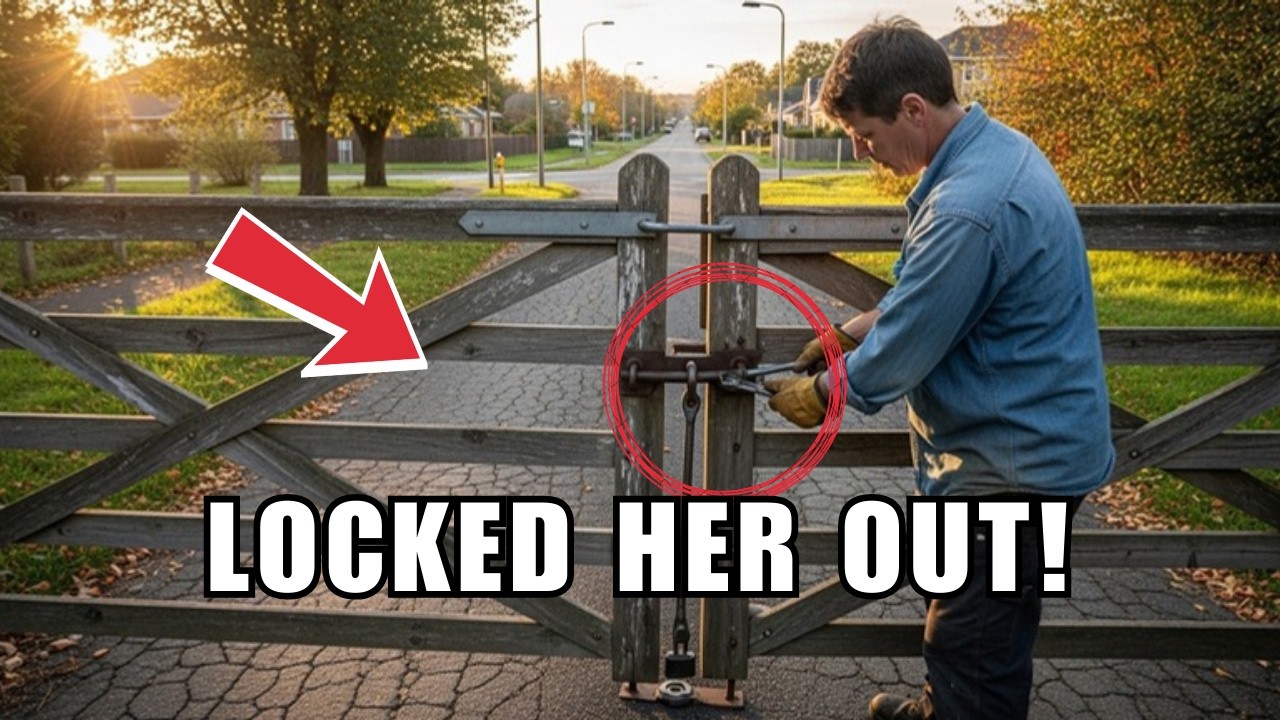 She Cut Down My Trees for the View… I Locked the Only Road the HOA Uses