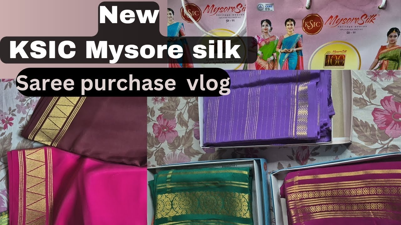 KSIC Mysore Silk Purchase new collection Part 3 | ksic ಮೈಸೂರು ರೇಷ್ಮೆ | pure Mysore Silk