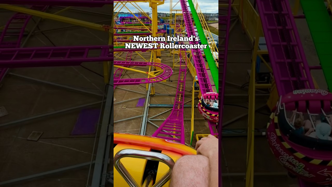 Northern Ireland has a NEW rollercoaster | Curry&rsquo;s Fun Park, Portrush | Spinning Coaster