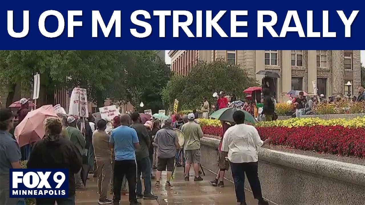 Minnesota university Teamsters workers hold rally over new contracts