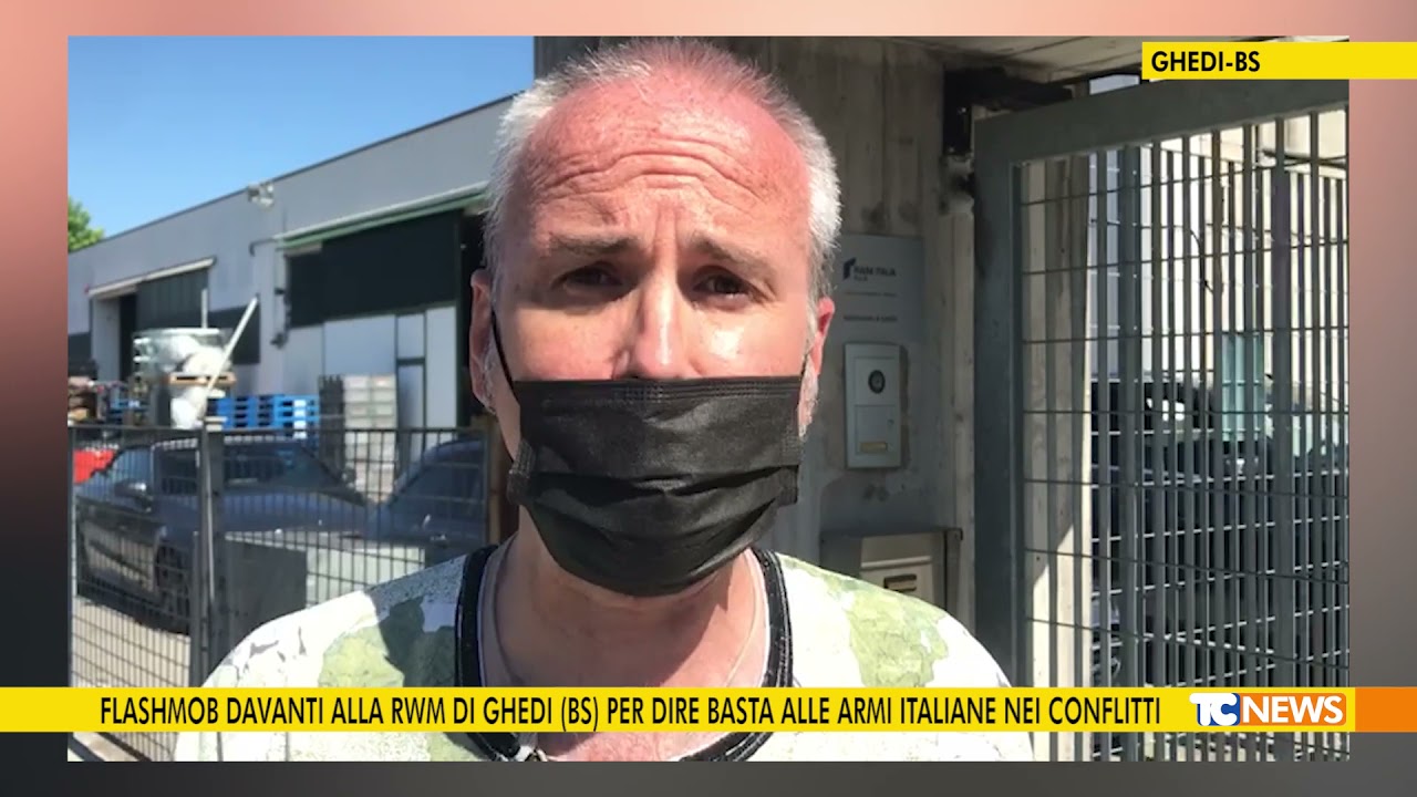 Flashmob davanti alla Rwm di Ghedi (BS) per dire basta alle armi italiane nei cnflitti