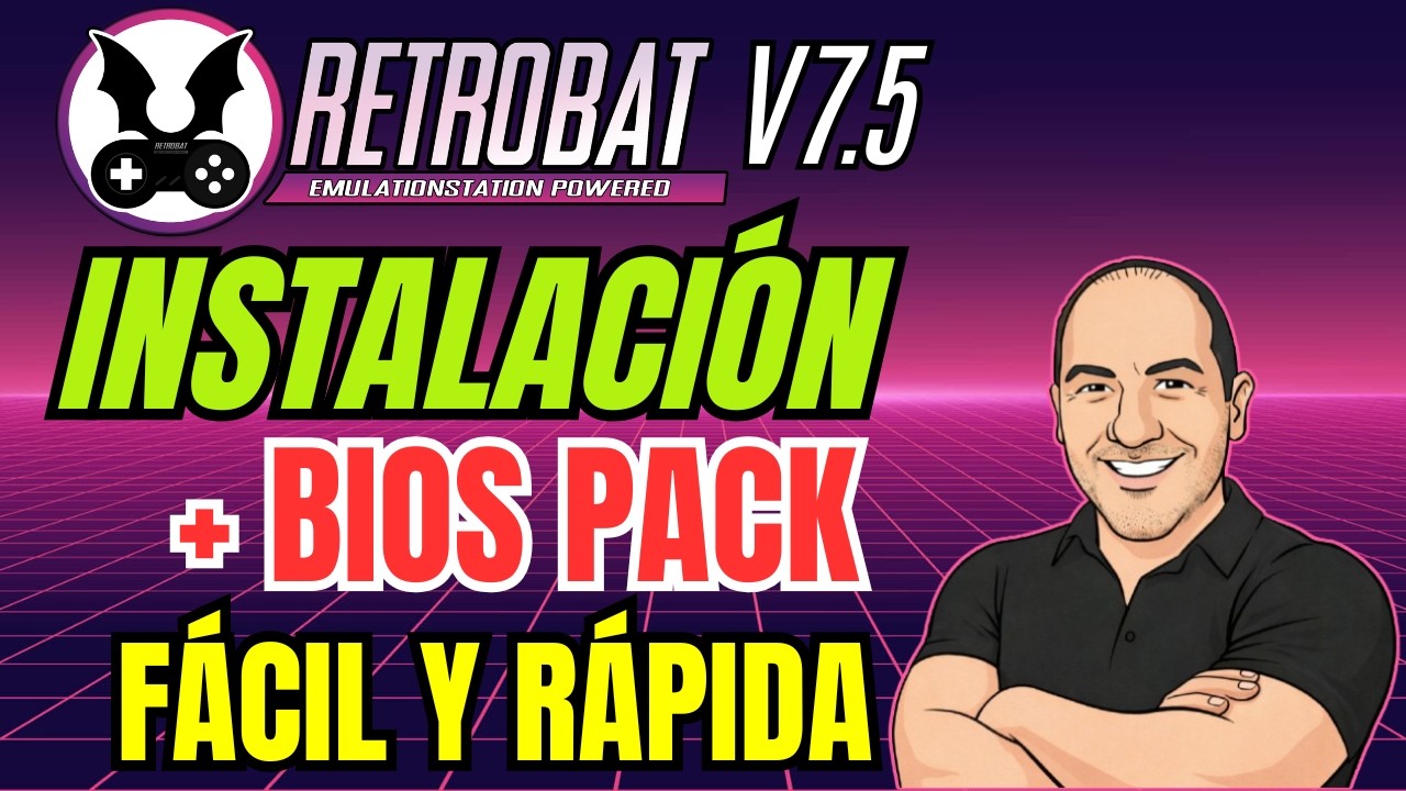 💥RETROBAT V7.5 🕹️ | 👉 INSTALACION + BIOS PACK  | 👉 FÁCIL Y RÁPIDA ✅