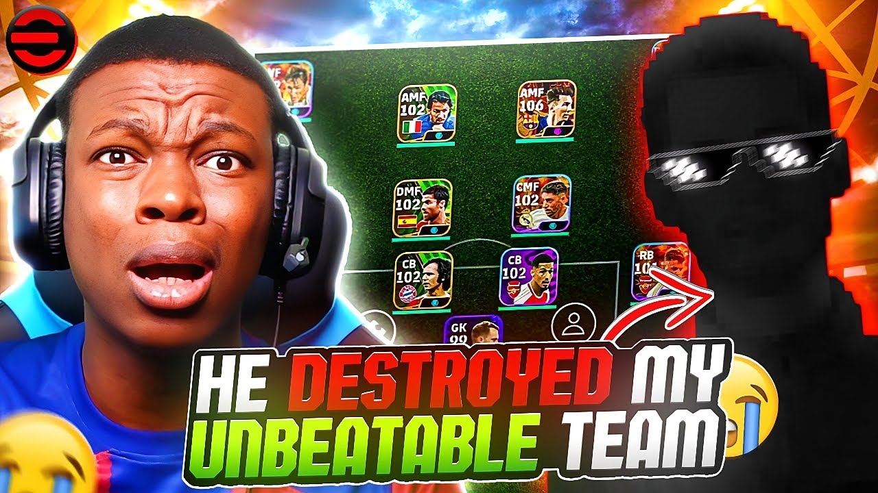 MY UNBEATABLE TEAM GOT DESTROYED BY A PRO PLAYER😭
