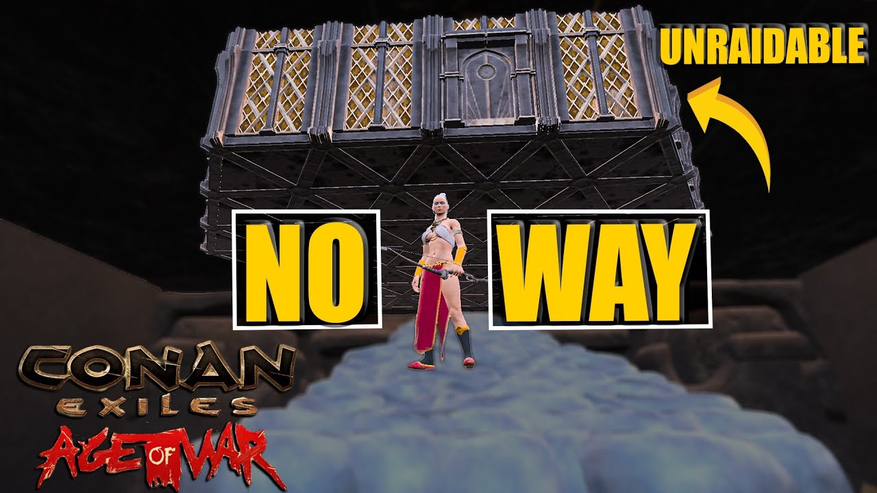We Raided Unraidable Hanging Base ! He Was Just Repairing : Conan Exiles Age Of War Chapter 2 PVP