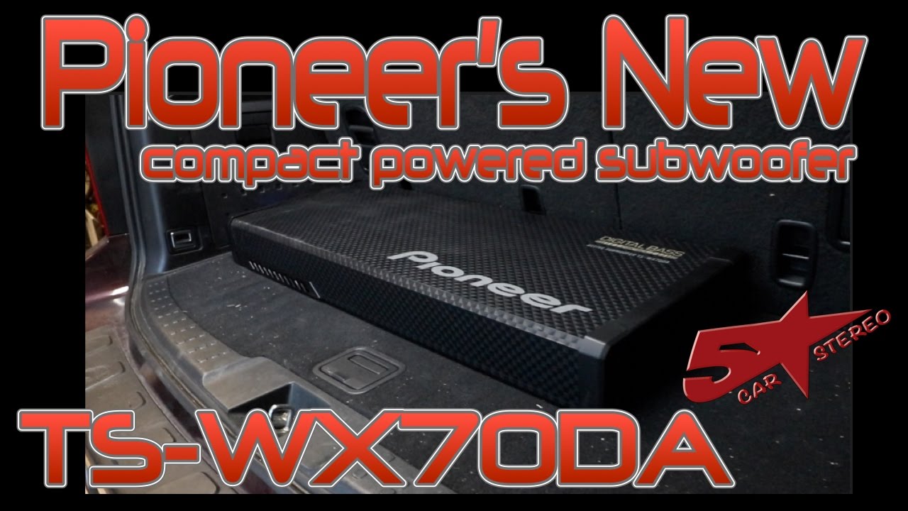 Pioneer's new compact power subwoofer the TS WX70DA
