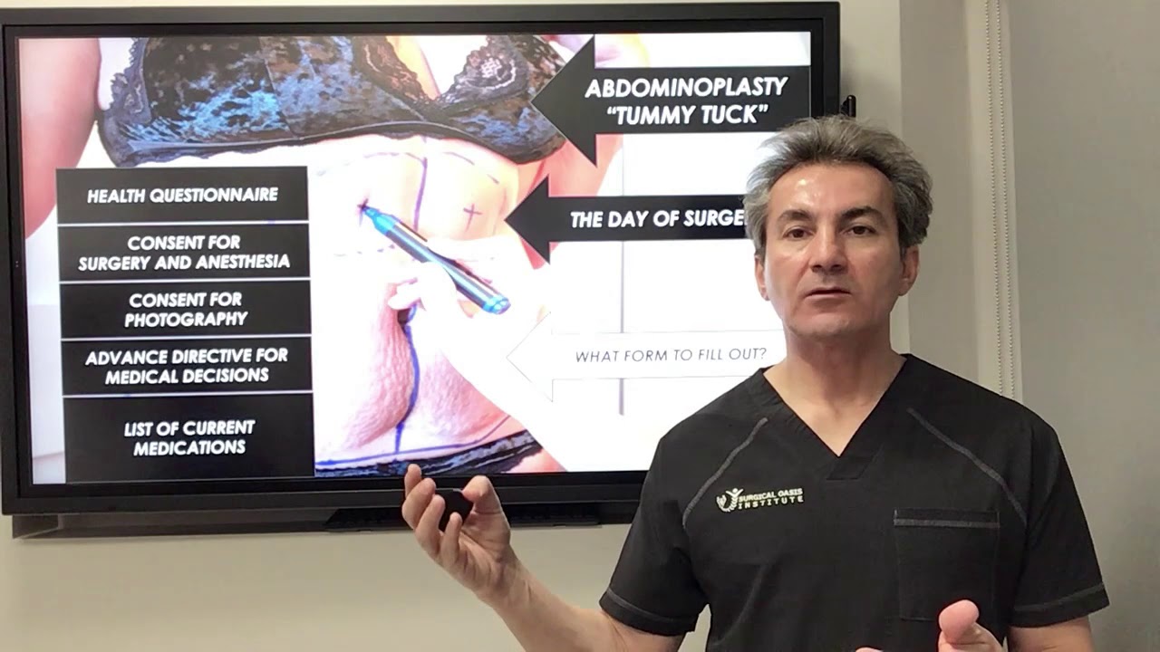 What to expect the day of tummy tuck surgery