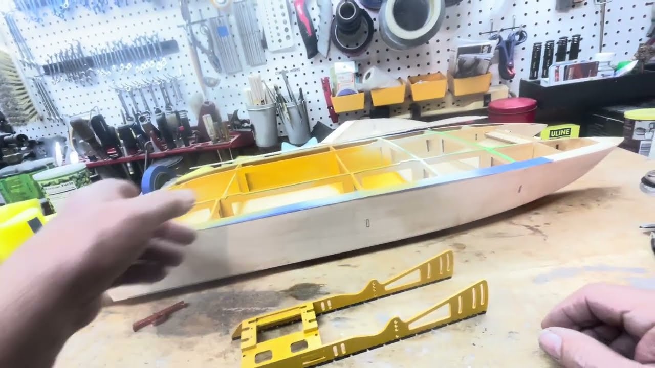 Dr. Jet will install motor/servo mounts and paint the inside today.
