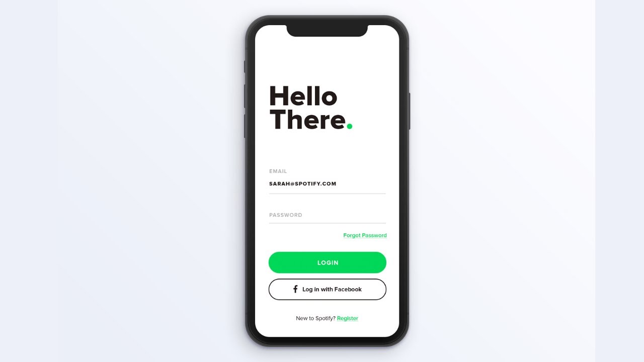Flutter UI - Login and Sign up