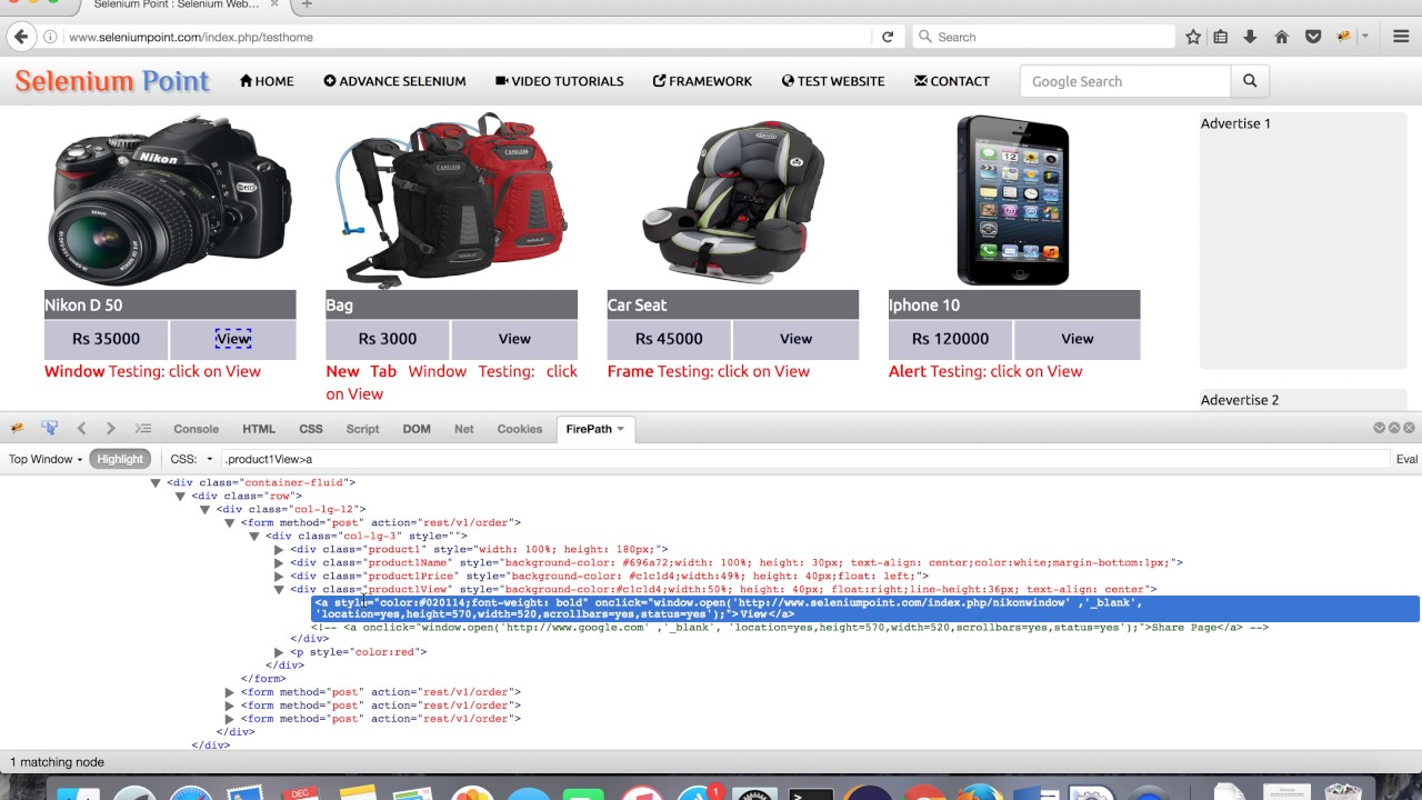 Window handling using Selenium WebDriver- Tutorial 9