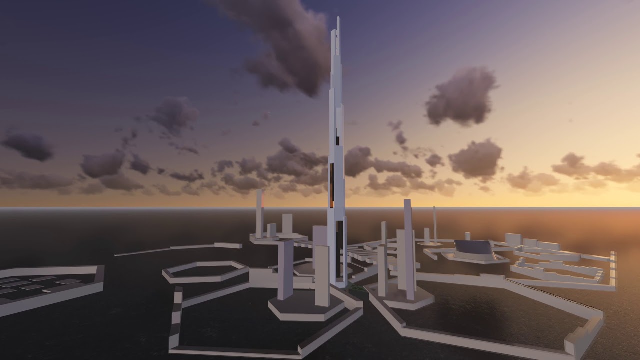 Sky Mile Tower + (Next Tokyo 2045) Video 4k
