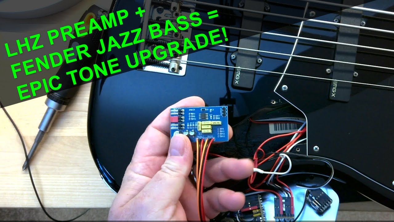 LHZ Installation Into Fender Jazz Deluxe