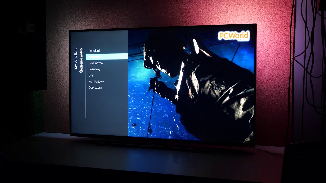 Prezentacja Ambilight w Philips 7300 55PUS7304/12