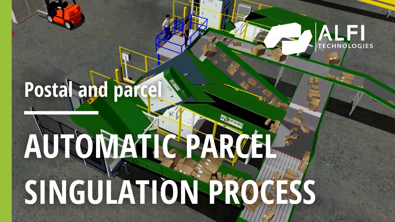 Parcels depalletizing & singulation | ALFI Technologies