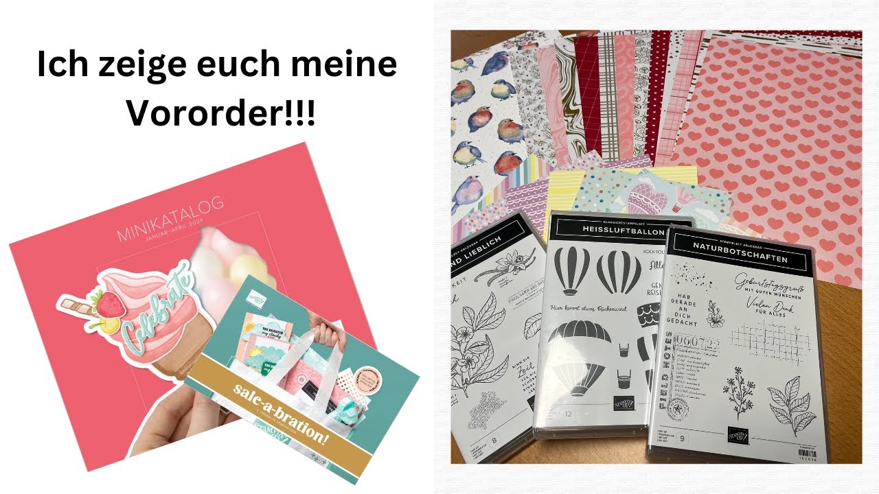 Meine Vorbestellung aus dem neuem Mini Katalog 2024 und der Sale-A-Bration von Stampin`UP!