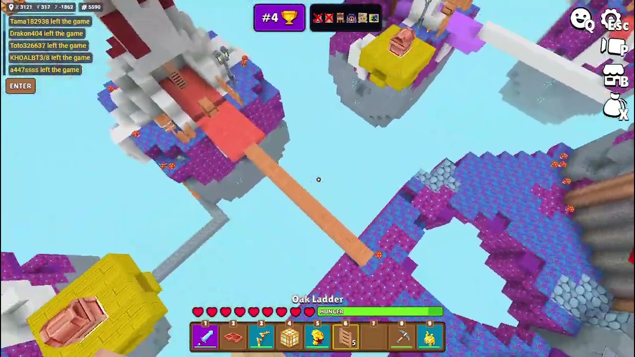 Clutch or Die! II Intense SkyWars Gameplay II SkyWars gameplay from minefun.io