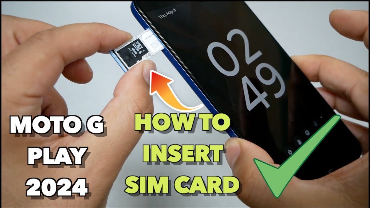 Moto G Play 2024 How to insert SIM/SD Card Very Easy