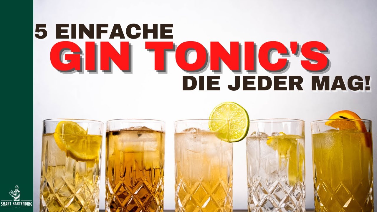 5 Gin Tonic Variationen! 🥒 (Schnell + Einfach)