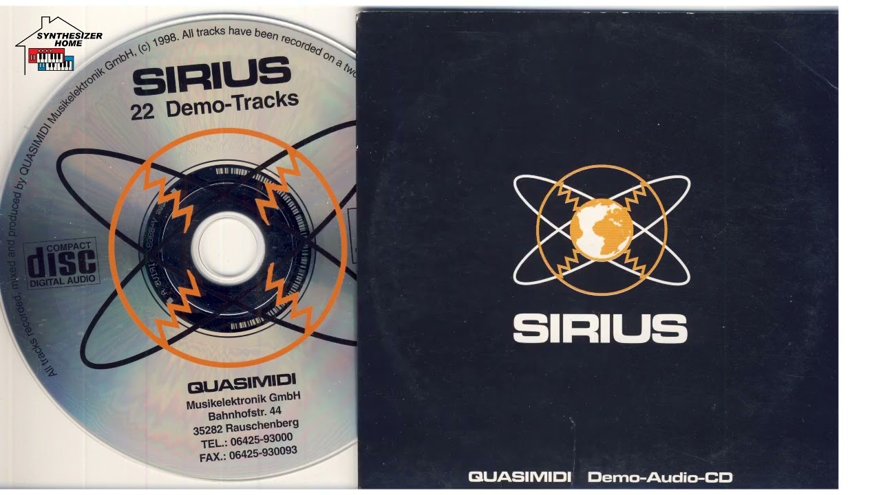 QUASIMIDI SIRIUS (DEMO CD 1998)