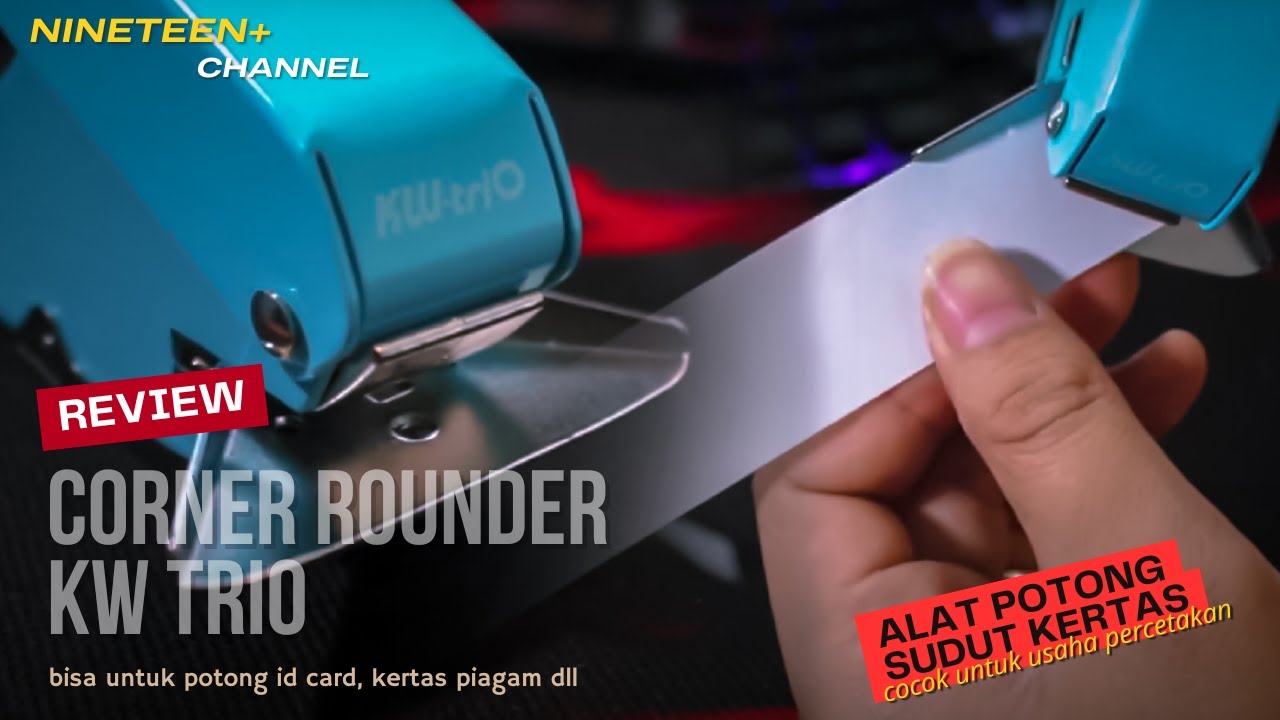 Alat Potong Sudut Kertas Estetik Buat Percetakan & DIY - Corner Rounder KW Trio Review Jujur!