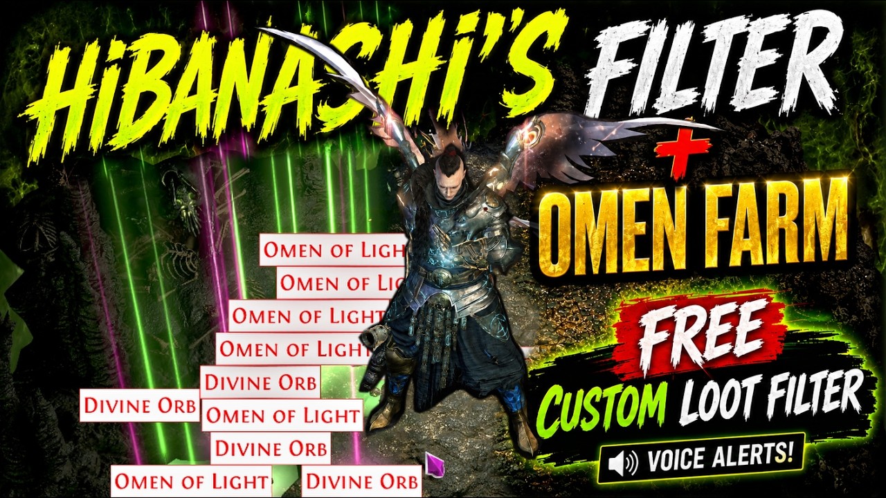 ⚡ FREE Hibanashi Loot Filter + Best Omen of Light Abyss Farm | PoE 2 0.5