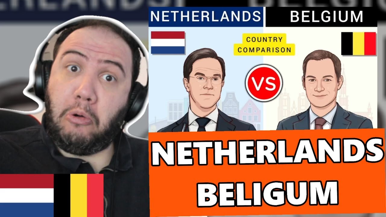 Belgium vs Netherlands - Country Comparison | Teacher Paul Reacts 🇳🇱🇧🇪