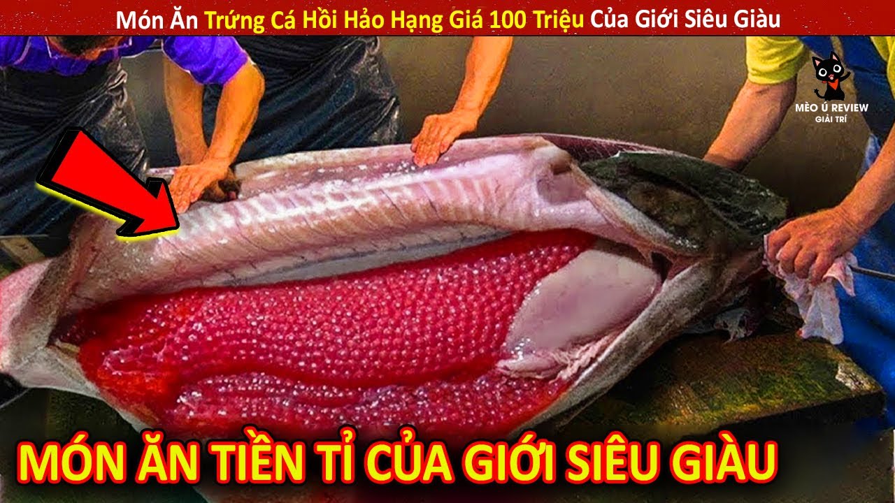 Món Ăn Trứng Cá Hồi Hảo Hạng Giá 100 Triệu Của Giới Siêu Giàu || Review Giải Trí Đời Sống