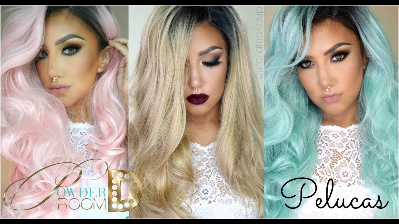 Pelucas POWDER ROOM D Primera Impresion (3 modelos) / 3 NEW WIGS (swatches) | auroramakeup