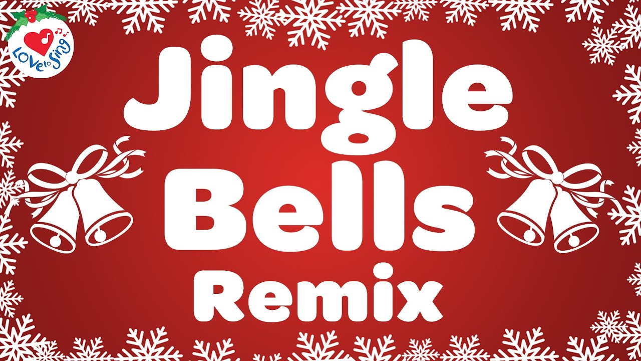 Jingle Bells Remix with Lyrics 🔔 Merry Christmas Song