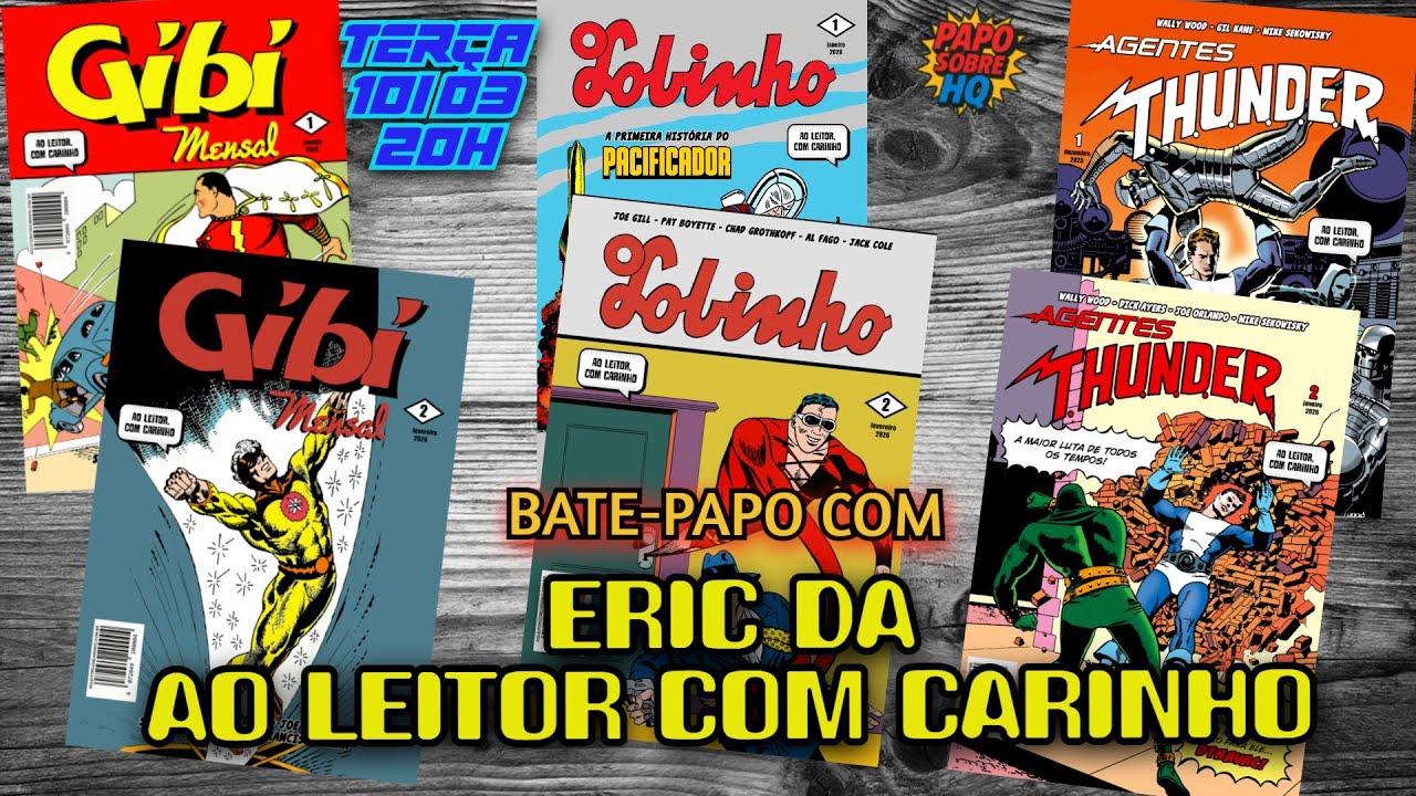 LIVE | Quadrinhos Clássicos com Eric da Ao Leitor com Carinho