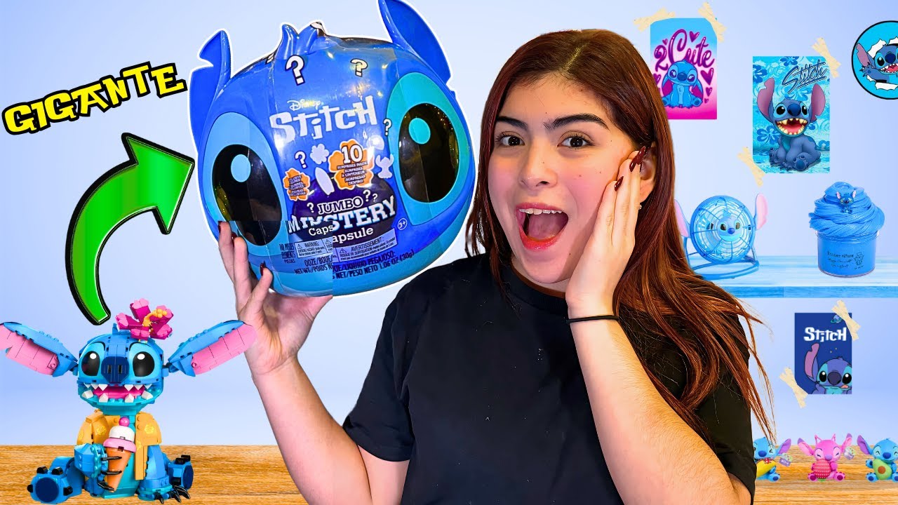 Cabeza GIGANTE de STITCH con juguetes SORPRESA adentro!😱💙