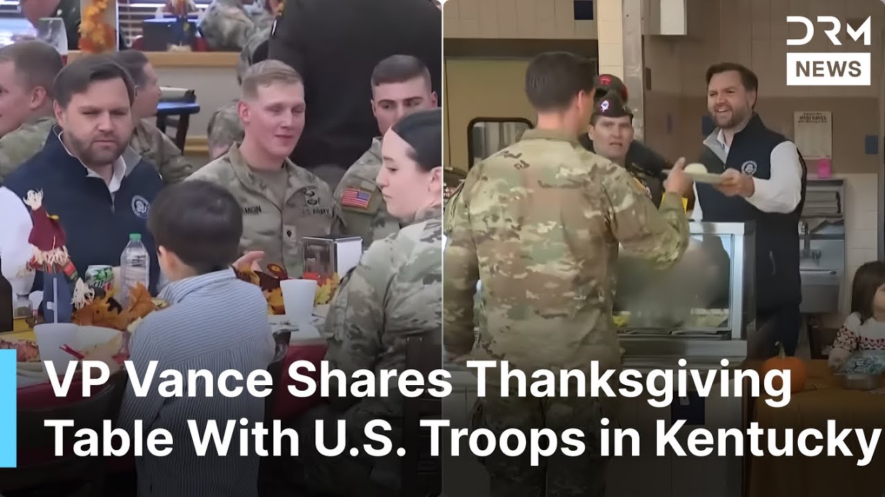 JD Vance Breaks Protocol? Thanksgiving Moment With U.S. Service Members | DRM News | AC1F