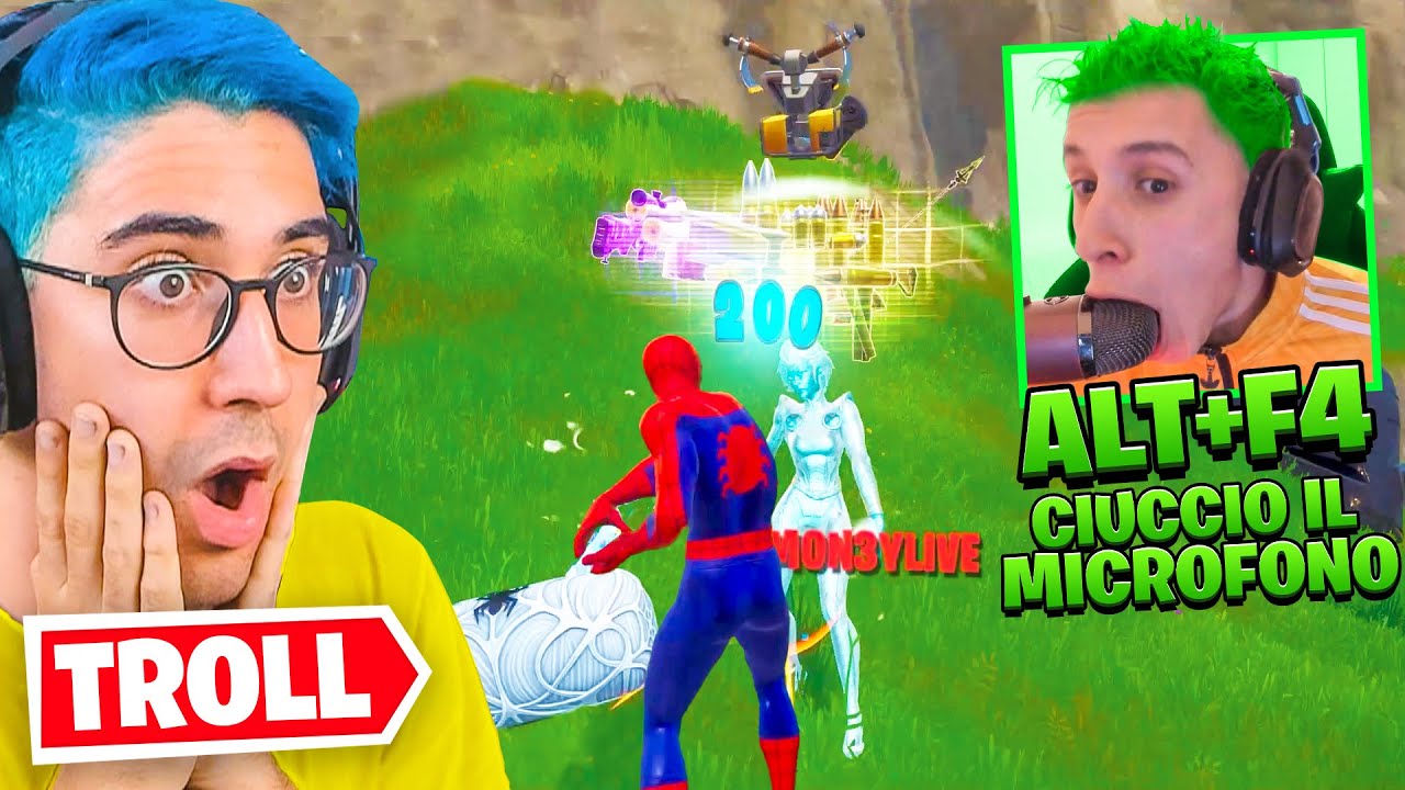 MON3Y MI SFIDA PUBBLICAMENTE IN 1 VS 1 MA POI RAGE QUITTA su FORTNITE (SCLERA AL 100%)