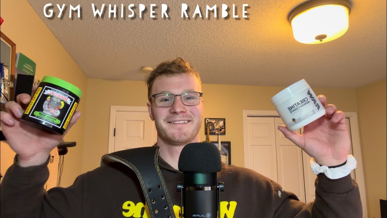 ASMR - Gym Whisper Ramble (tapping, whispers)