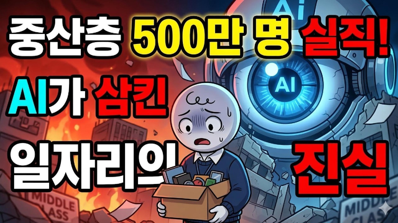 2026년 중산층 500만 명 실직 위기: AI가 설계한 소름 돋는 '전문직 해고' 구조
