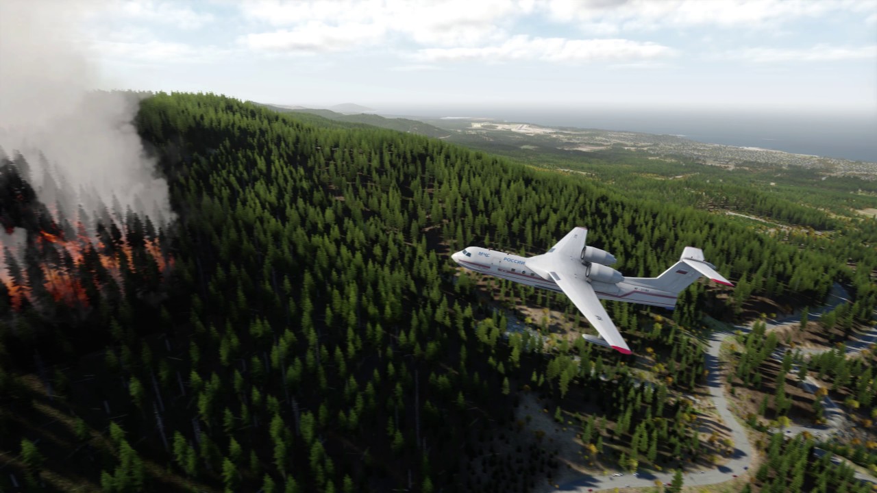 Aerial Forest Firefighter Simulator (work in progress)