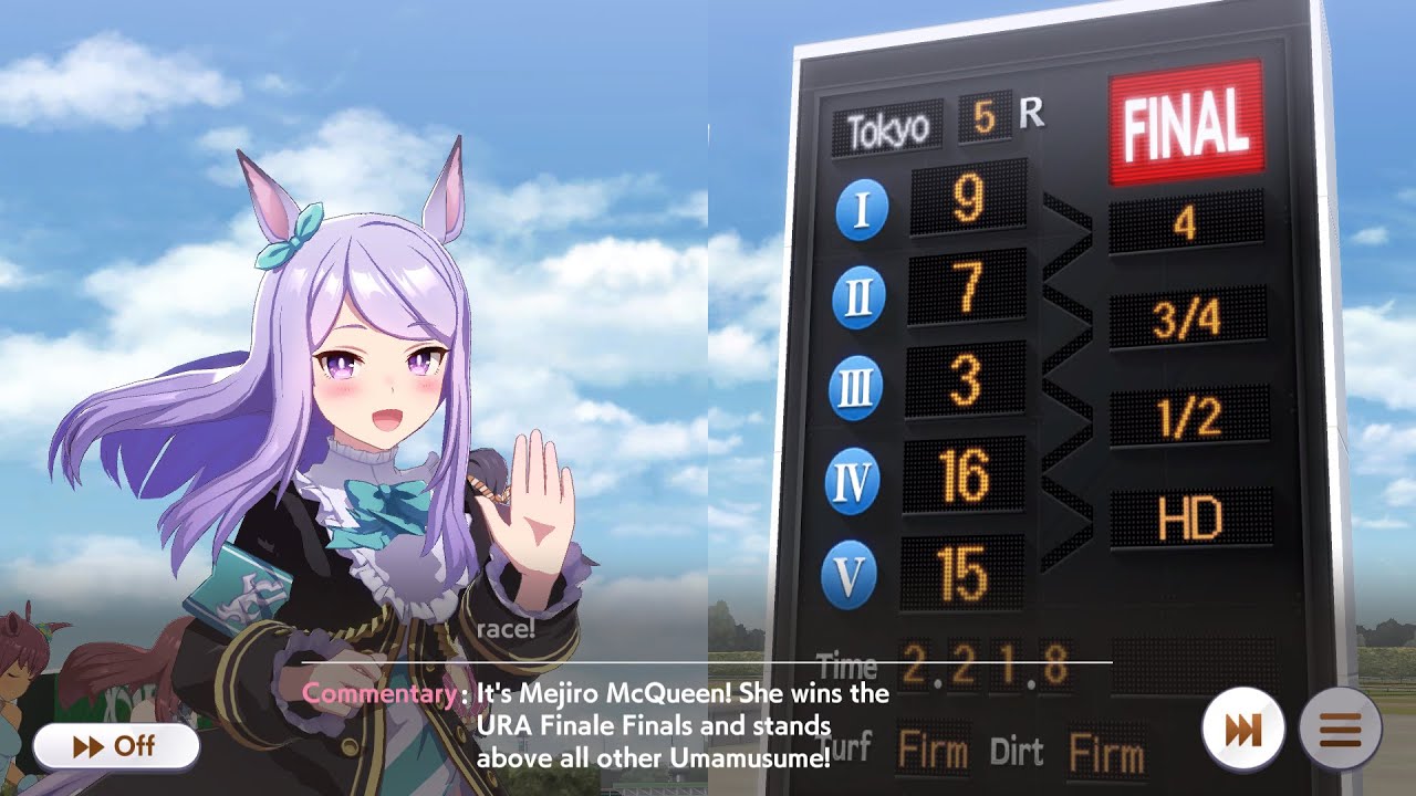 Mejiro McQueen Build for URA Finale Final Victory at 1st Place | Umamusume:Pretty Derby