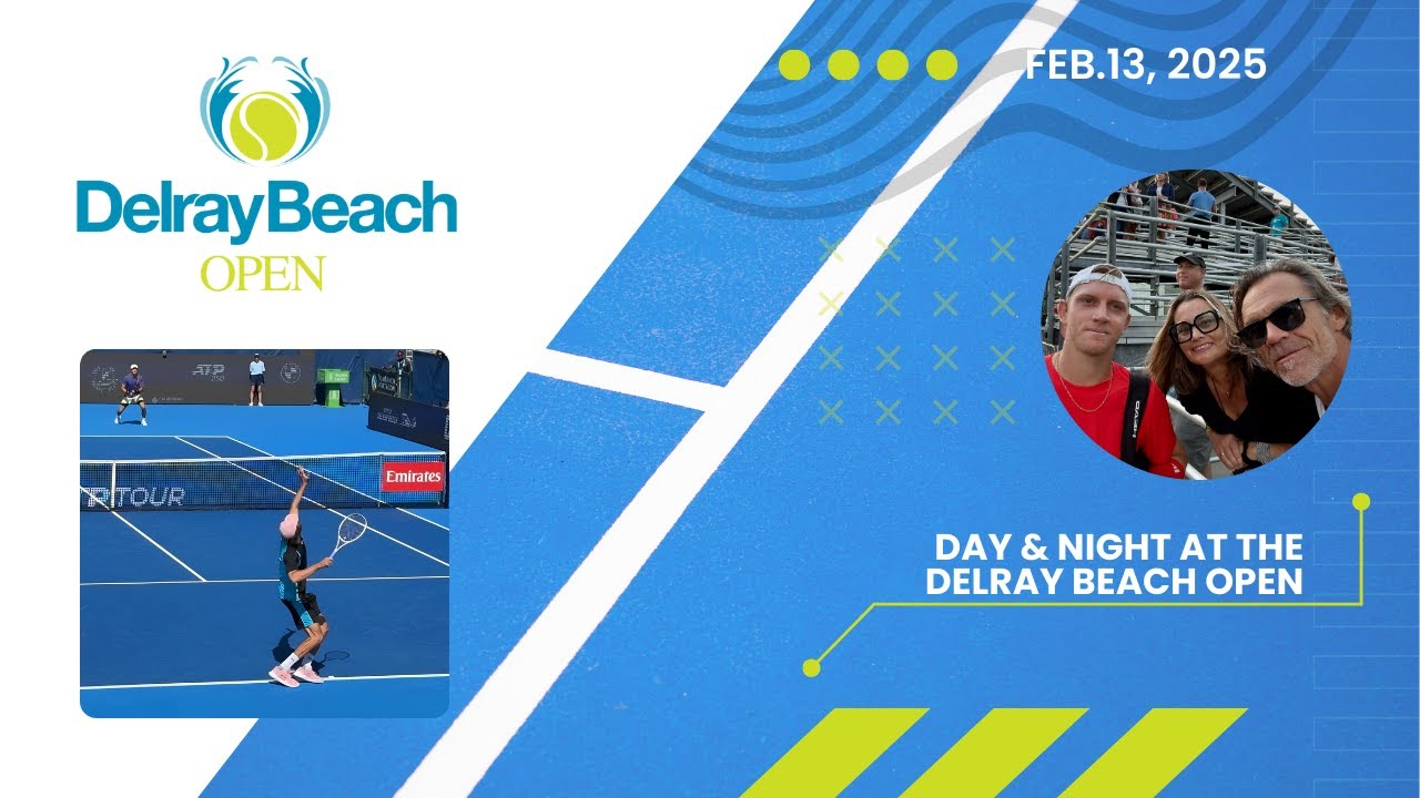 🎾 Day & Night at the Delray Beach Open | Tennis, Vibes & Excitement 🌴🌙