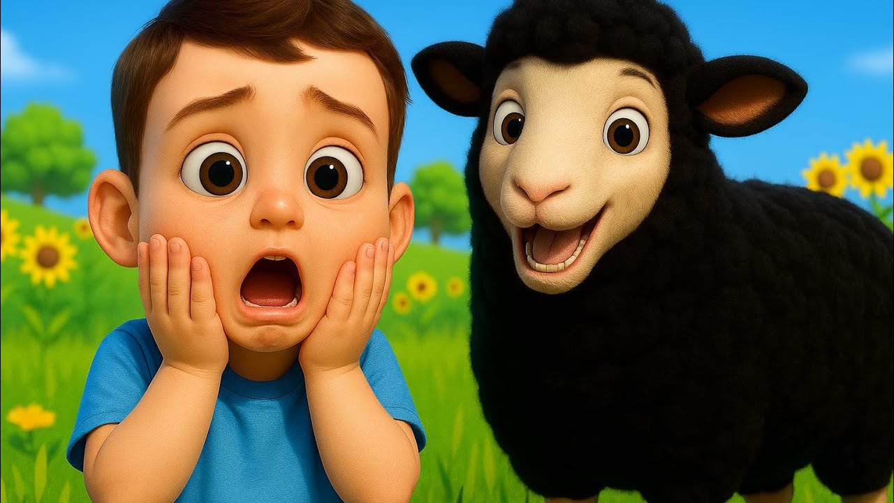 Baa Baa Black Sheep | 3D Cartoon Song for Kids | Moral Rhyme about Sharing | bhoobhookids
