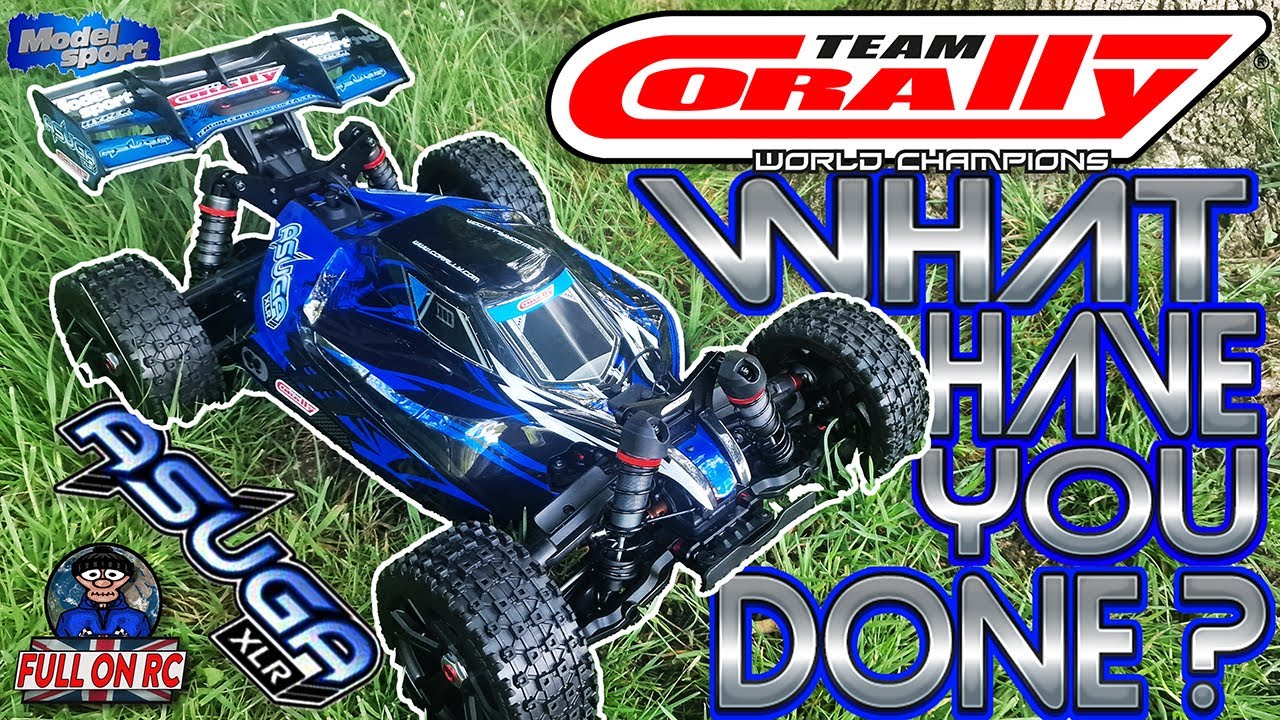 Team Corally what have you done. Giving the insane Asuga XLR 6s 4wd RC Buggy its first run.