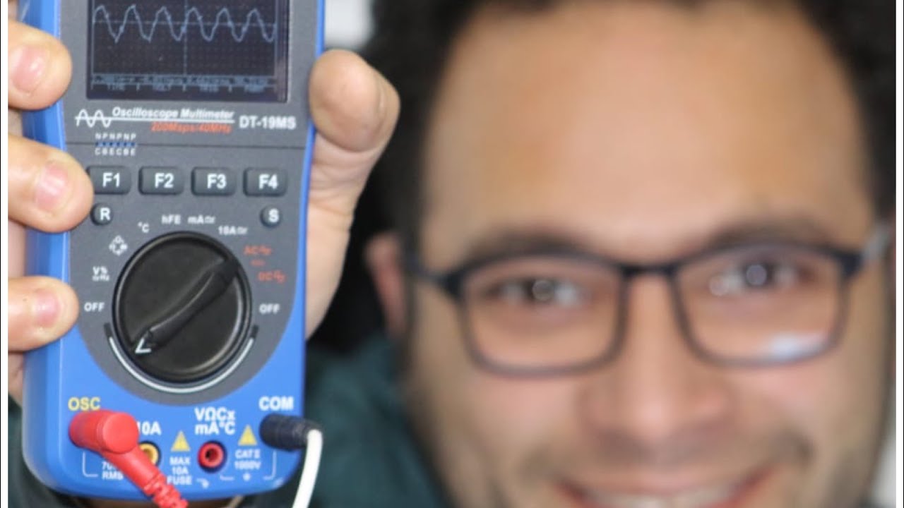 استخدام oscilloscope multimeter DT-19MS في تحديد اعطال الاضاءه